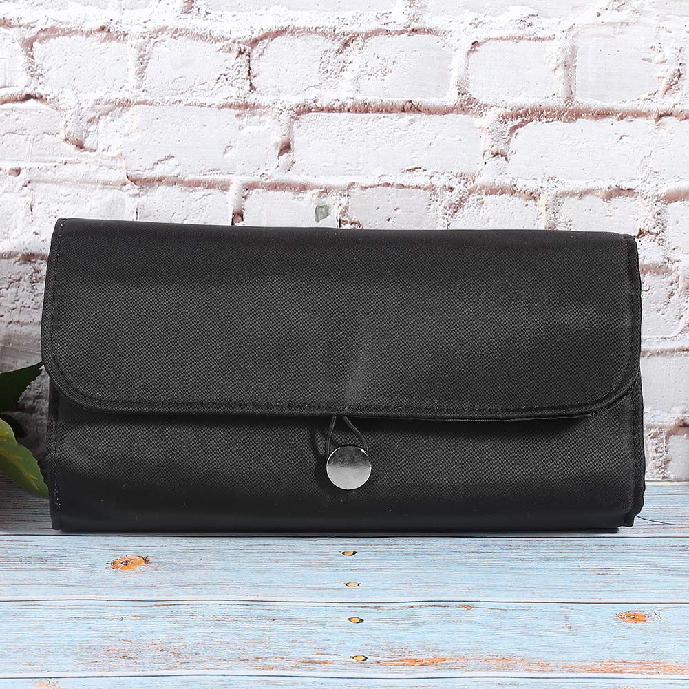 Składany organizer na kosmetyki Pędzle do makijażu Szminka Cream Beauty Tool Makeup Bag - Black