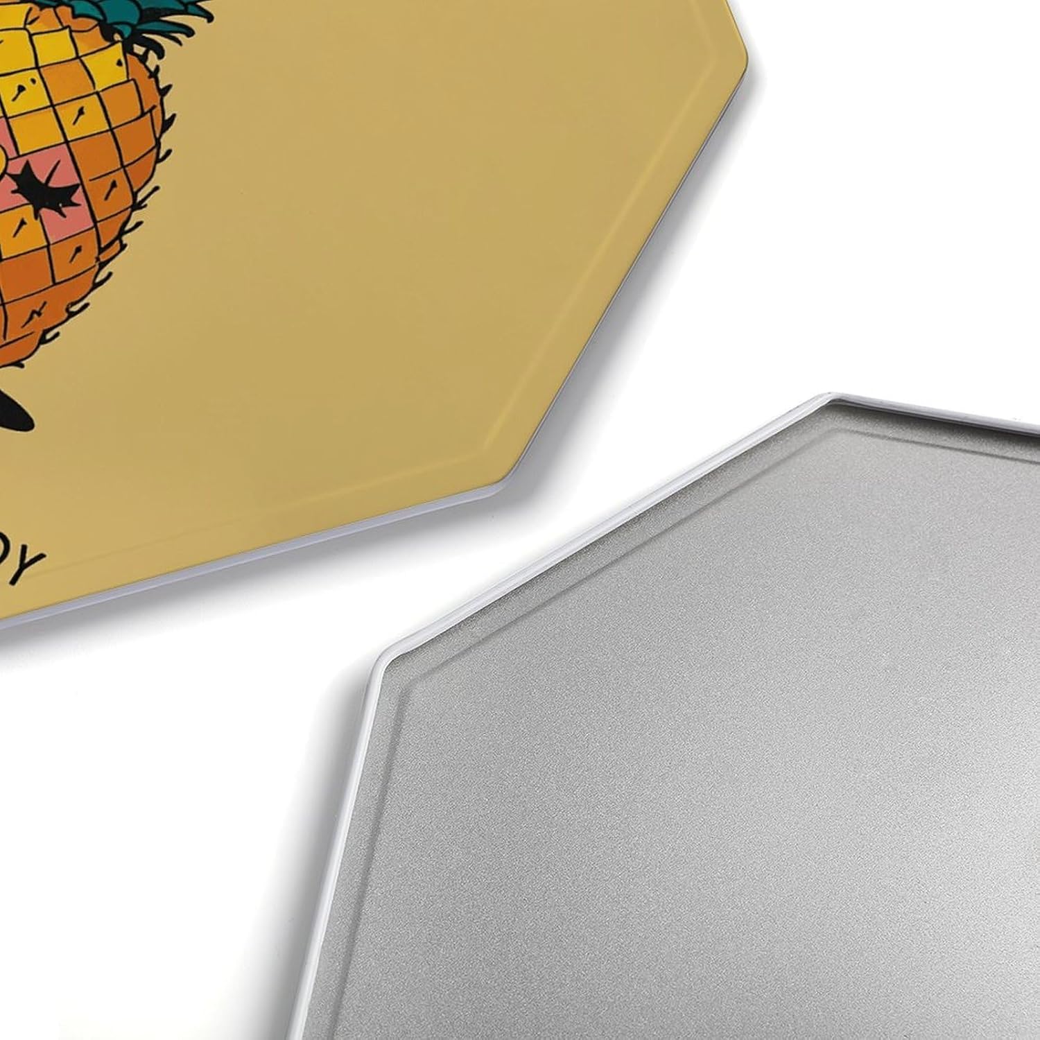 Ctagon Metal Sign for Home, Modern Display Plate for Kitchen, Psych Pineapple Quotes Plates Accent Hanging Wall Decorations 3PCS for Living Room, Bedroom, Hallway, Hotel