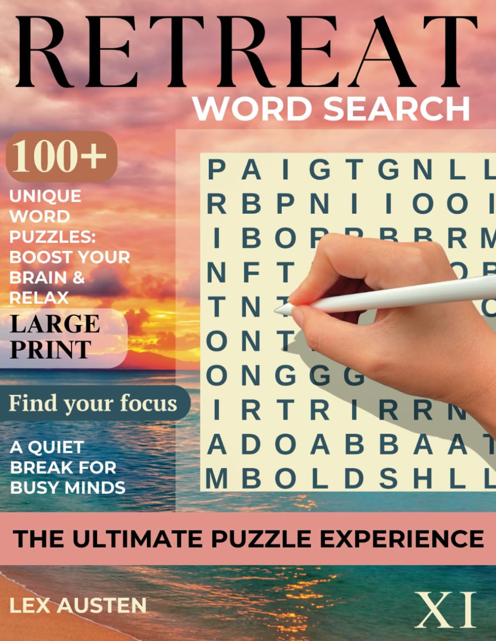 Retreat Word Search: Brain Health & Relaxation for Adults and Seniors Book 11: 100+ Large Print Puzzles for Cognitive Wellness, Focus, and Calm