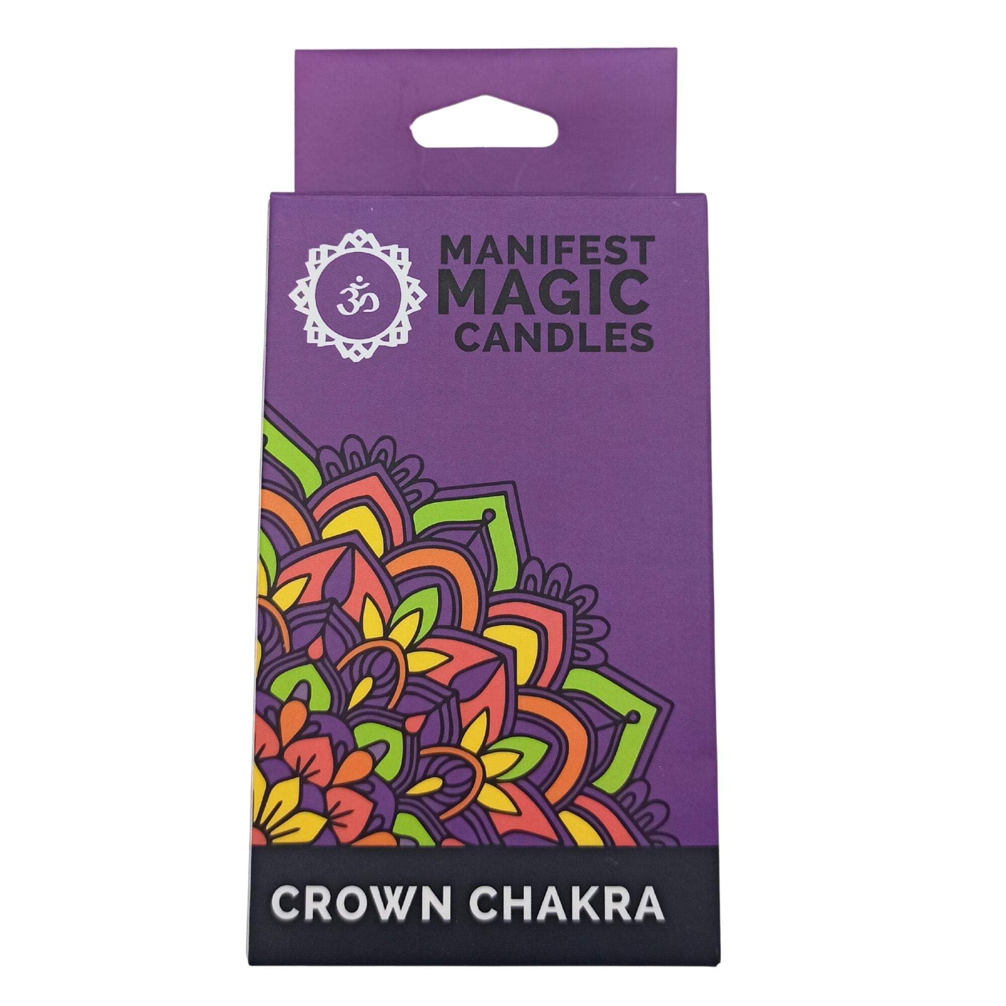 Crown Chakra Purple Candles (Pack of 12) Manifest Wisdom - 90 minutes Burn Time, Soy Wax. Meditation & Spiritual Enhancer, Grounding Energy, Magic Gift Set