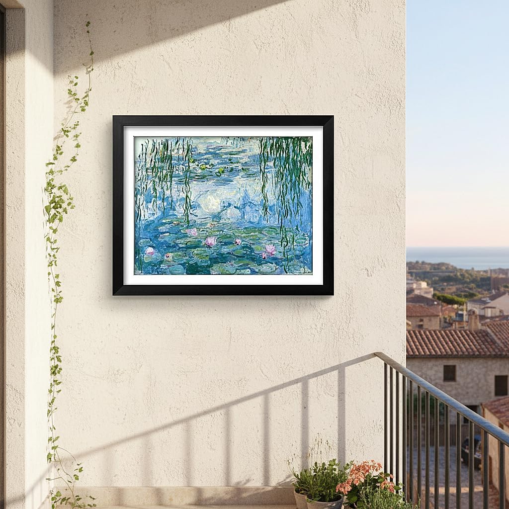 NIHO-JIUMA Large Diamond Painting Kits Water Lilies, 5D Full Diamond Art Gift for Adults & Teen, Home Decoration (50 X 63 cm / 20 X 25 inches)