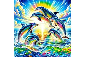 WSLWXSHM Dolphin Diamond Painting Kit for Adults