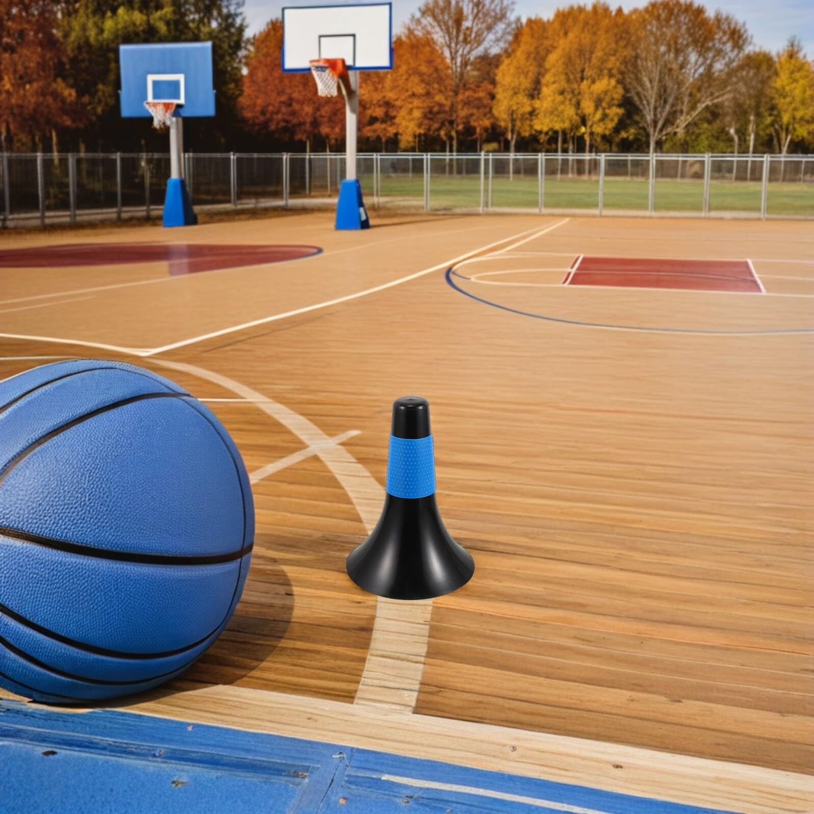Mikinona Coni per Allenamento Sportivo in Plastico 5pezzi, Indicatori di visibilità per Allenamento Calcio e Sport, Coni di Guida Versatili per Allenatori e Atleti