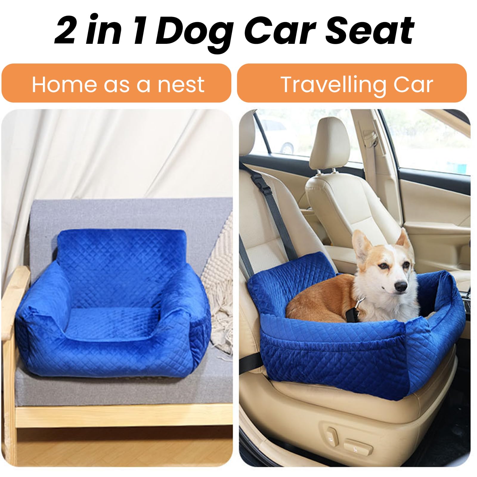 Petsfit Seggiolino Auto Per Cani Di Edia Taglia O 2 Piccoli Cani - Foto 6