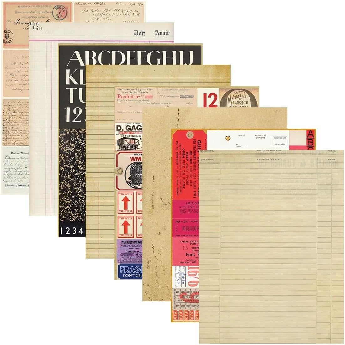Spellbinders Reminiscence Book 10 Patterned Cardstock by Esther Glas