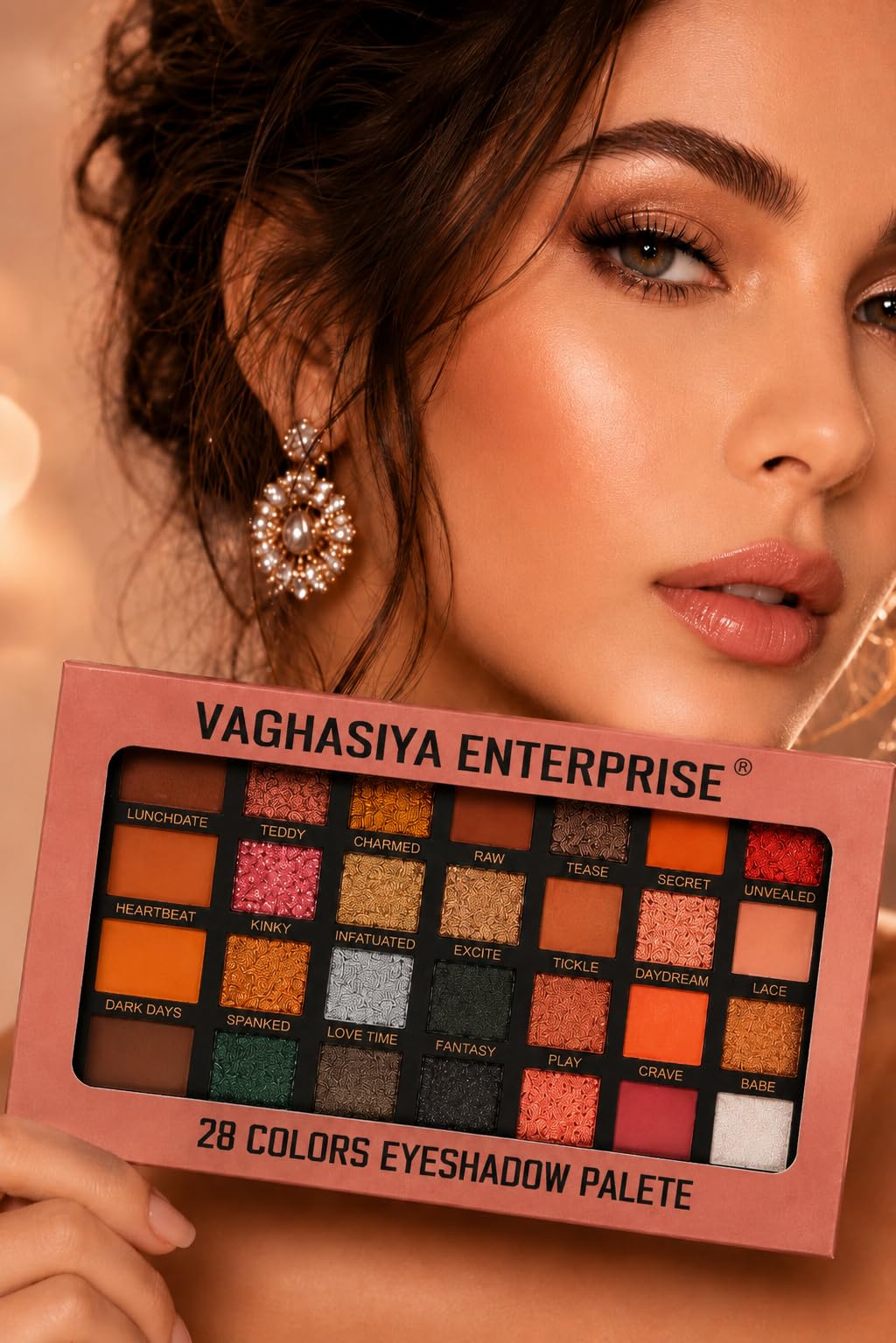 28 Color Eyeshadow Palette for Women | Highly Pigmented Matte & Shimmer Eye Shadow Makeup Kit | Waterproof, Long Lasting, Blendable Professional Cosmetic Palette for Daily, Bridal & Party Makeup-image-42