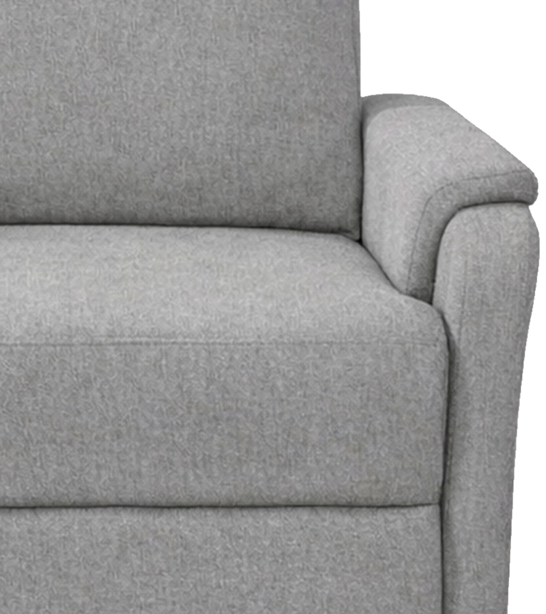 SWEET SOFA® Sillón Relax Roid 102x76x80 cm – Sofá Individual Butaca Reclinable con Palanca y Reposapiés Elevable, Tapizada en Tela Resistente, Ideal para Salón o Zona de Descanso Color Gris
