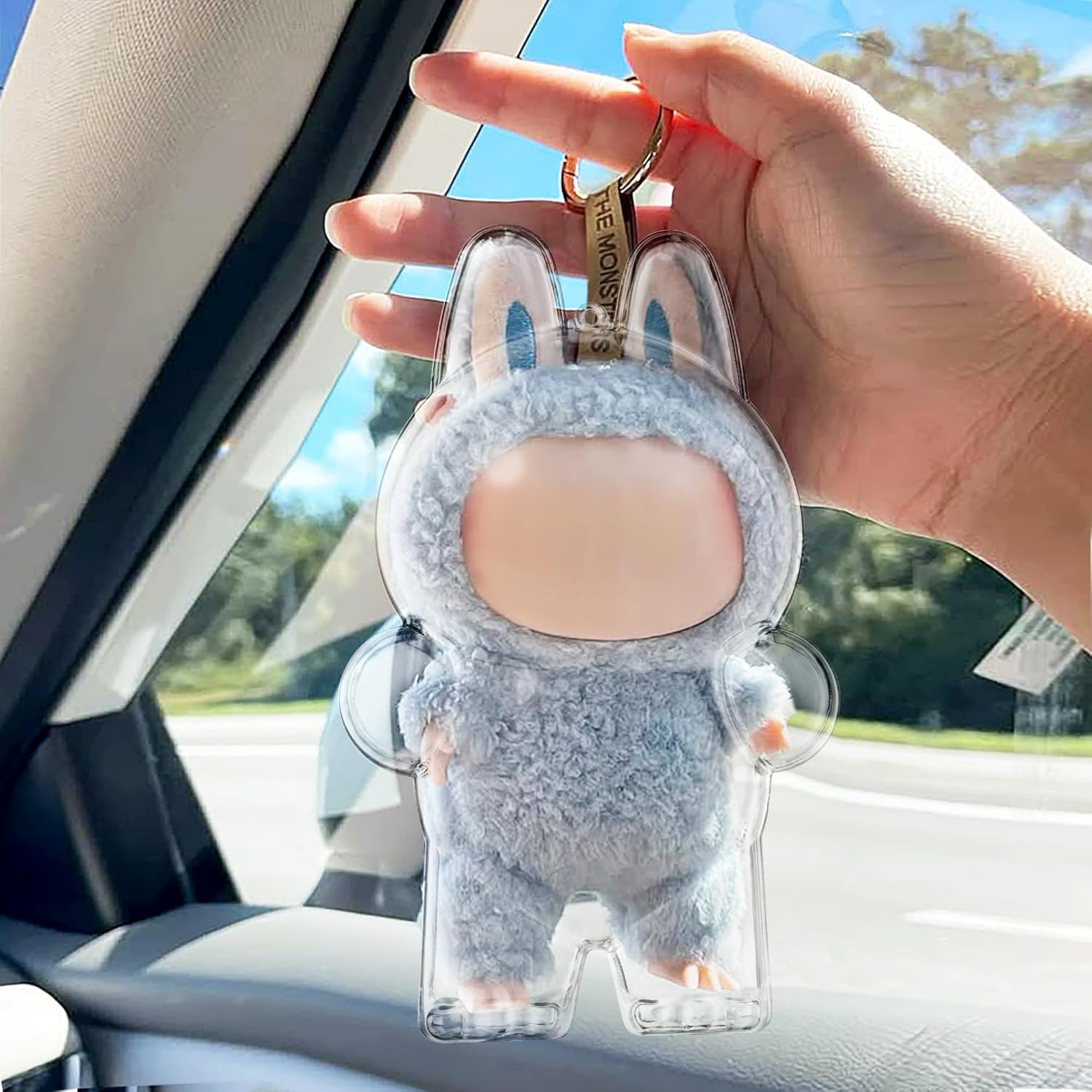 Amazon.co.jp: LABUBU に適合する ケース 透明 クリアカバー ラブブ