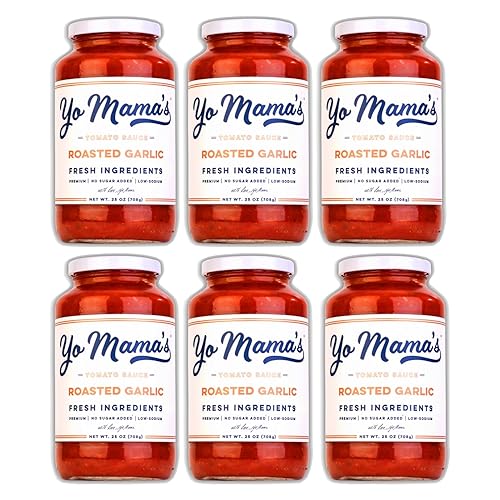 Miniatura 40 de Yo Mama's Foods Salsas para Pasta Keto - Paquete de (6) - Sin Azúcar Añadido, Sin Gluten, Sin Conservantes, Apto para Paleo, y Hecho con Tomates