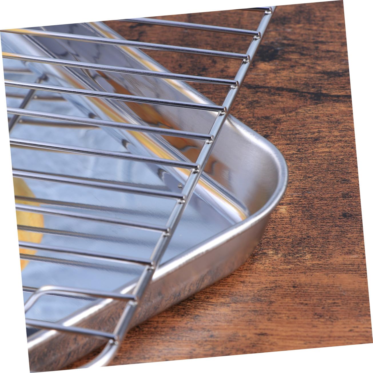 TOYANDONA 2piezas Bandejas para Hornear Drenaje de Acero Inoxidable Rejillas para Enfriar Pasteles Bandejas para Galletas Accesorios de Cocina
