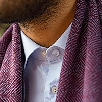 Vista 6 de Extensores de cuello para camisas de hombre, extensor de botones, extensor de cuello para camisa de vestir para hombres, paquete de 2