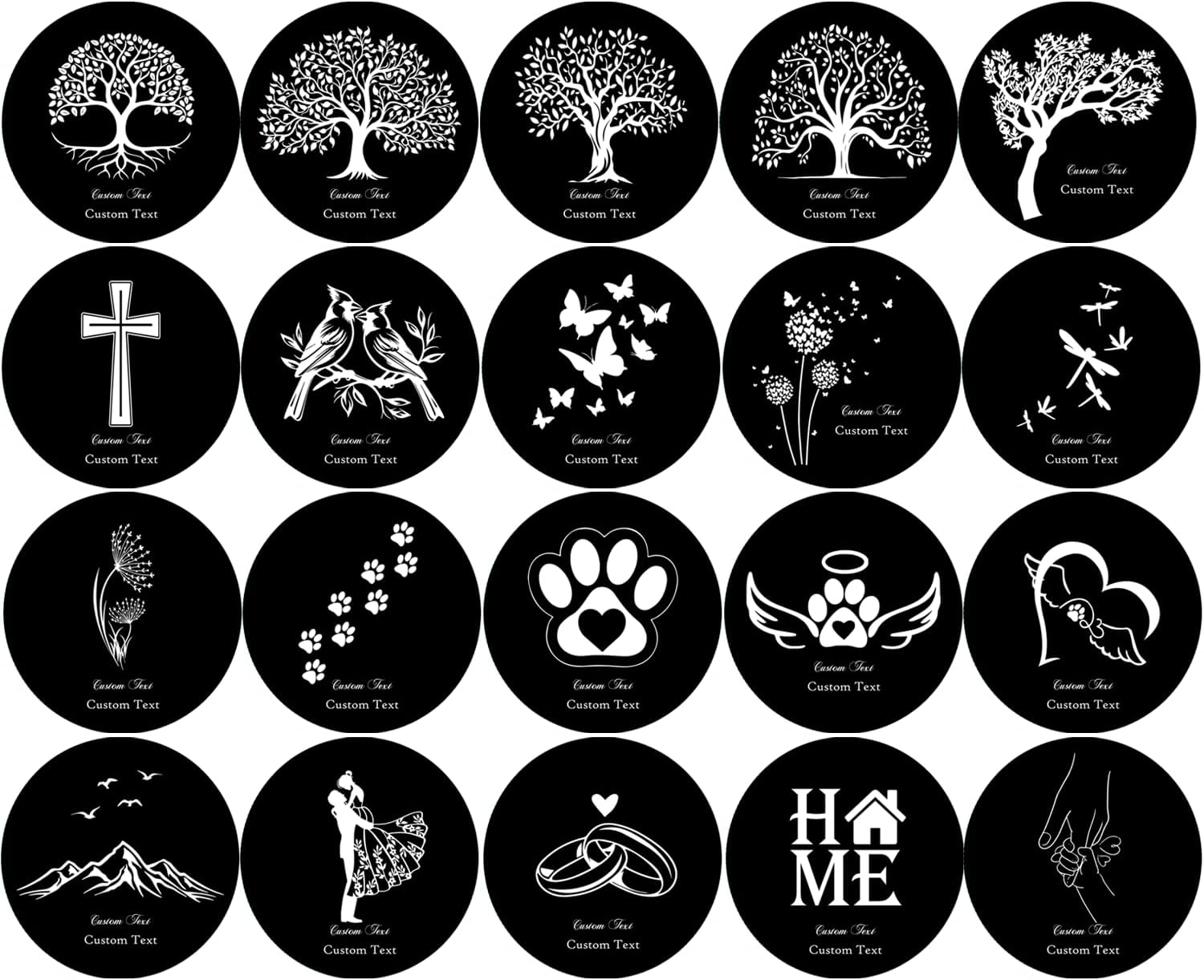 Personalized Engrave Wind Chimes for Outside 36” Black, Custom Gift for Many Occasions, Retirement, Wedding, Sympathy, Pet, Housewarming.Various Design Offered.