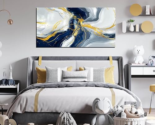 Miniatura 9 de Kepgonegu Lienzo abstracto colorido para pared, imagen abstracta grande, impresiones modernas en lienzo para sala de estar, dormitorio, oficina,