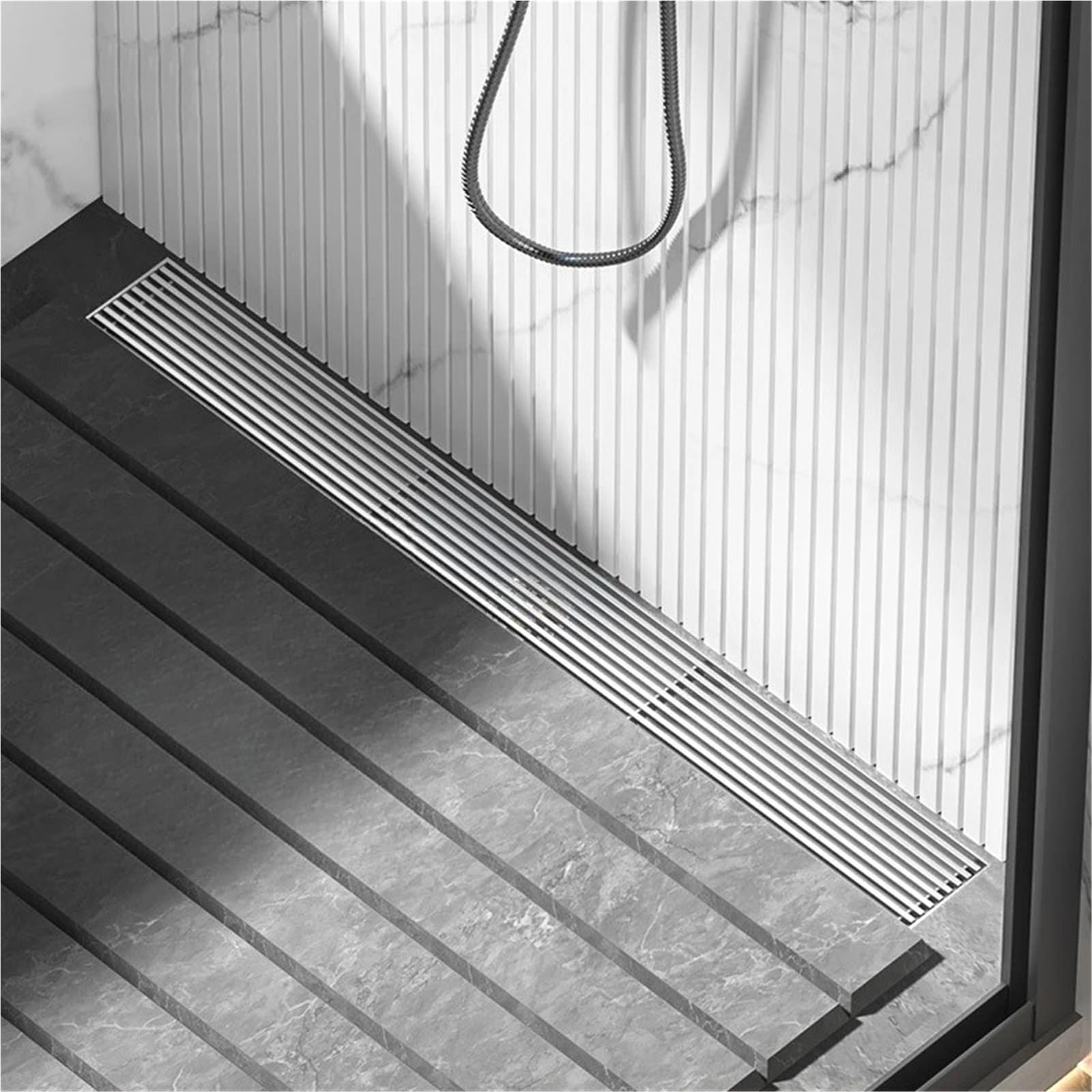 Desague Ducha Lineal Desagüe De Piso A Prueba Olores for Baño 6,8 Cm Ancho