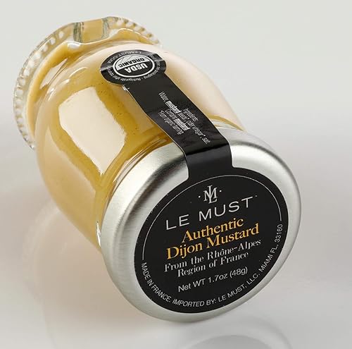 Miniatura 3 de Le Must Organic Authentic Dijon Mustard Mini botella de vidrio Roomservice, 1.7 onzas - 48 por caja