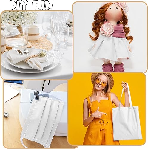 Miniatura 4 de Buryeah 100 Pieces 10 x 10 Inches Cotton Fabric Precut Fabric Squares Cotton Solid Colors Fabric Squares Quilting Fabric Bundles Cotton Fabric for