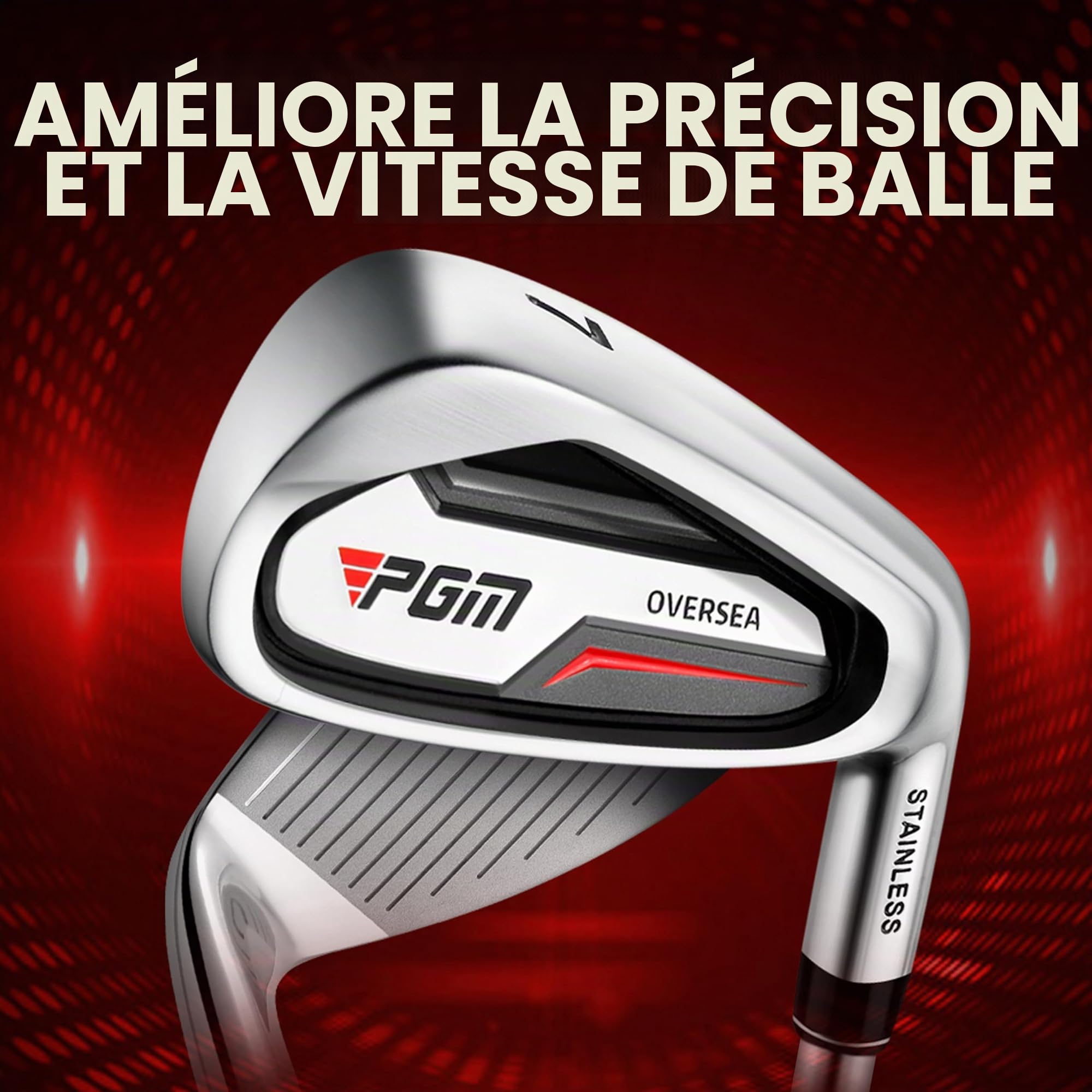 PGM Ensemble complet de clubs de golf pour homme - 12 pièces - 3 bois (#1,3,5), 1 hybride (#4H), 6 fers (#5,6,7,8,9,PW), 1 cale sable (55°), 1 putter - Sac de support de golf