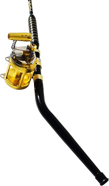 EatMyTackle 50 Wide 2 Speed Reel on an 80-100 lb. Bent Butt Tournament Rod