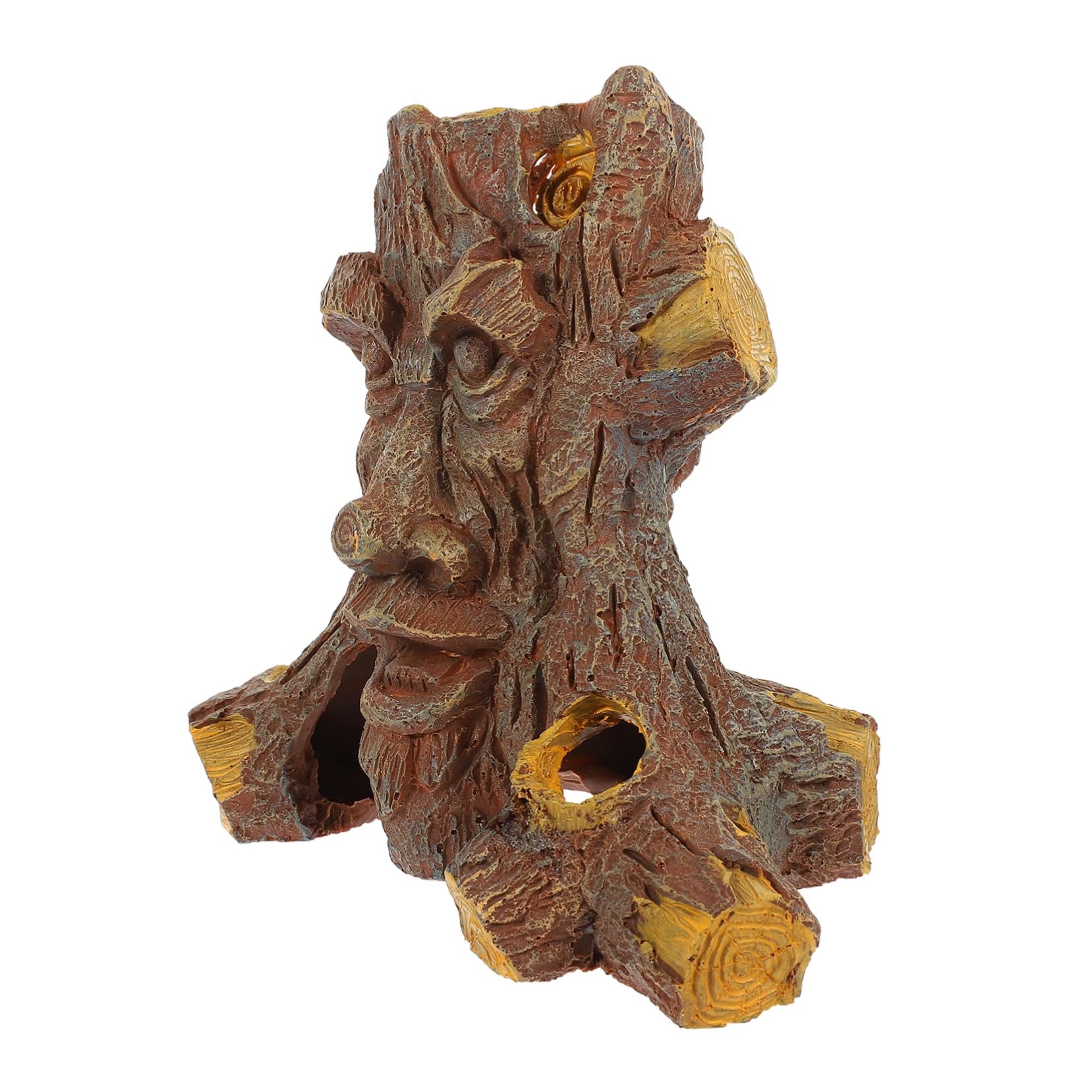 Nascondiglio per Rettili a Forma di Albero in Resina | Effetto Caverna per Terrario, Ambiente Oscuro e Sicuro, Decorazione Habitat per Gecko e Altri Sauri