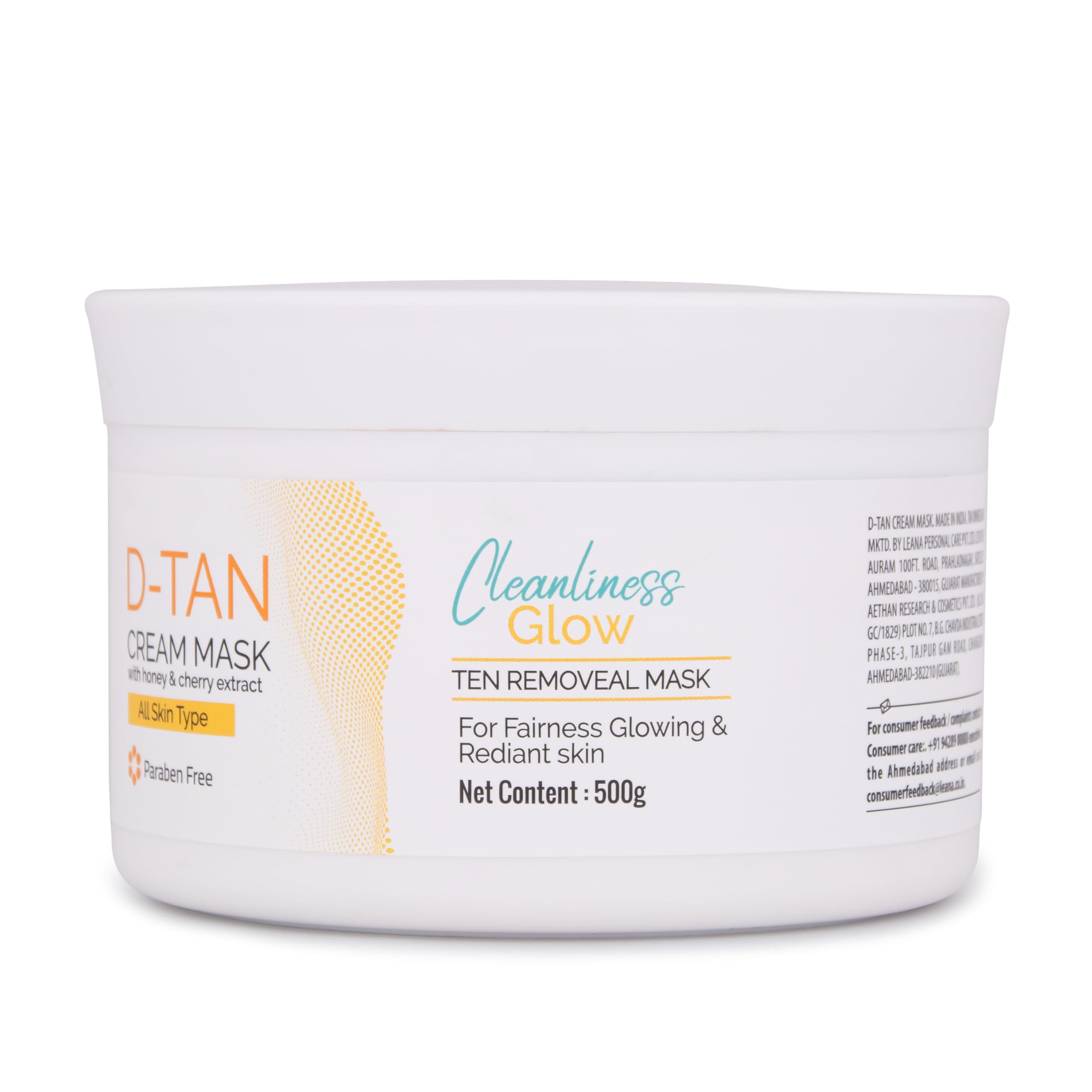 Buy Le'ana Professional D-TAN Cream Mask for All Skin 500 Gm