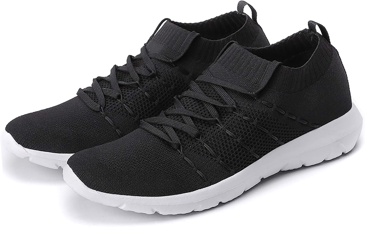 Women's Running Shoes Lightweight Comfortable Mesh Sports Shoes Casual Walking Athletic Sneakers 6 Black
