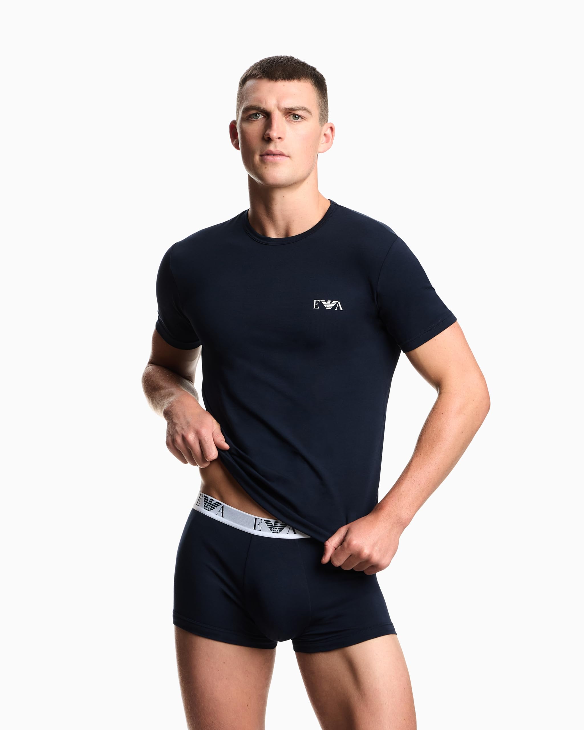 Emporio Armani 2-Pack Crew Neck T-Shirt Paquete de 2 Camisetas de Cuello Redondo Hombre (Pack de 2)