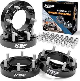 KSP 1.25" Forged Wheel Spacers for Tacoma 6 Lug, 4Runner, FJ Cruiser, Tundra - 6x139.7 Hubcentric 32mm Aluminum Spacers, 106mm Bore