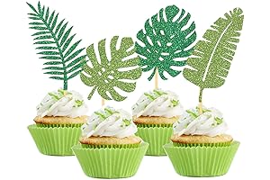 DIHAD Edible Palm Leaf Cupcake Toppers