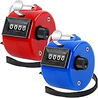 FEBSNOW Handheld Tally Counter Clicker - 4-Digit Manual Counter for Sports, Golf, School Events, Office & Stadiums