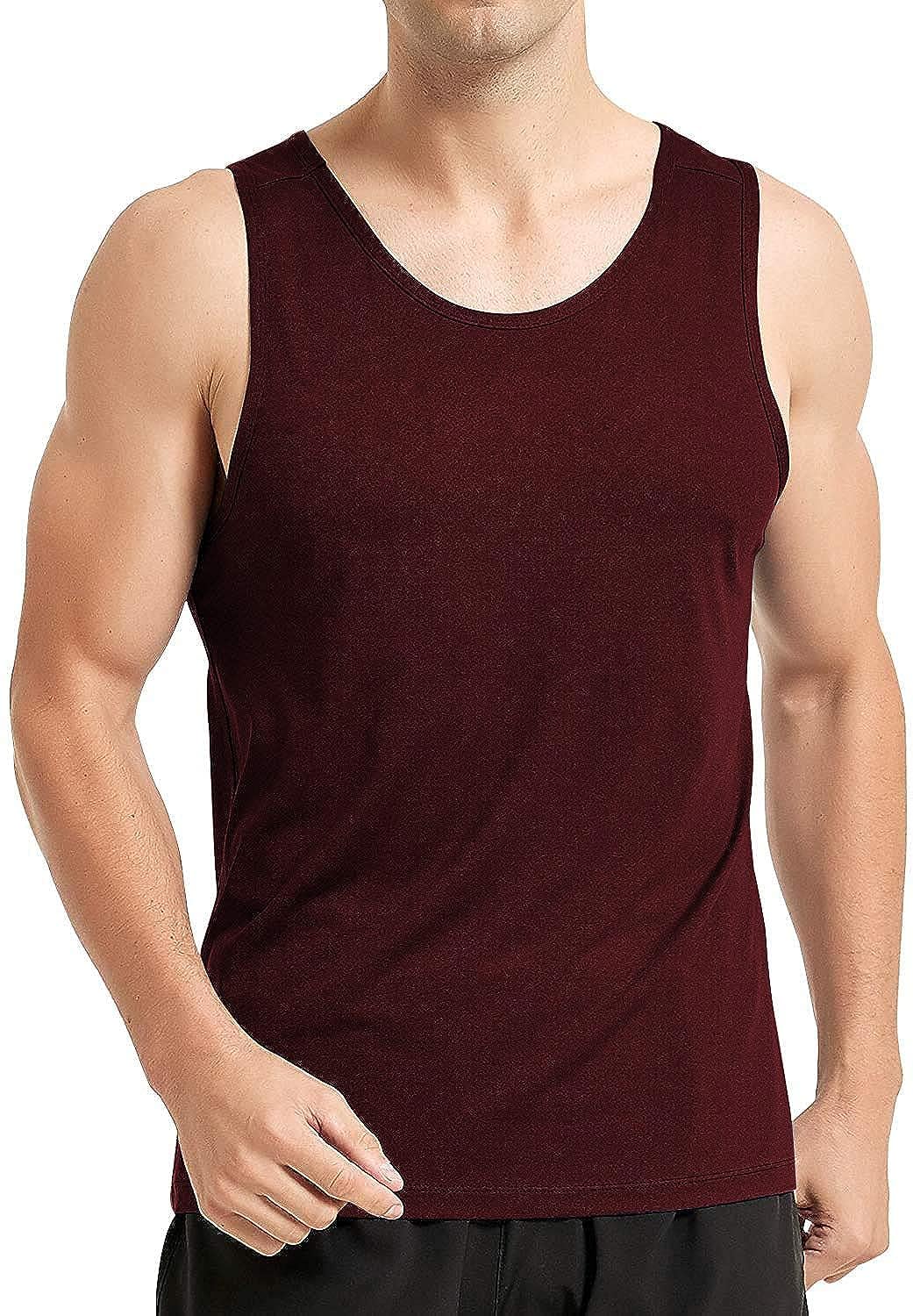 Gym Vest for Men & Boys Sports Running Cotton Sleeveless Vest/Baniyan Modern Fit Solid Inner wear in Maroon Color Pack of 1-image-36