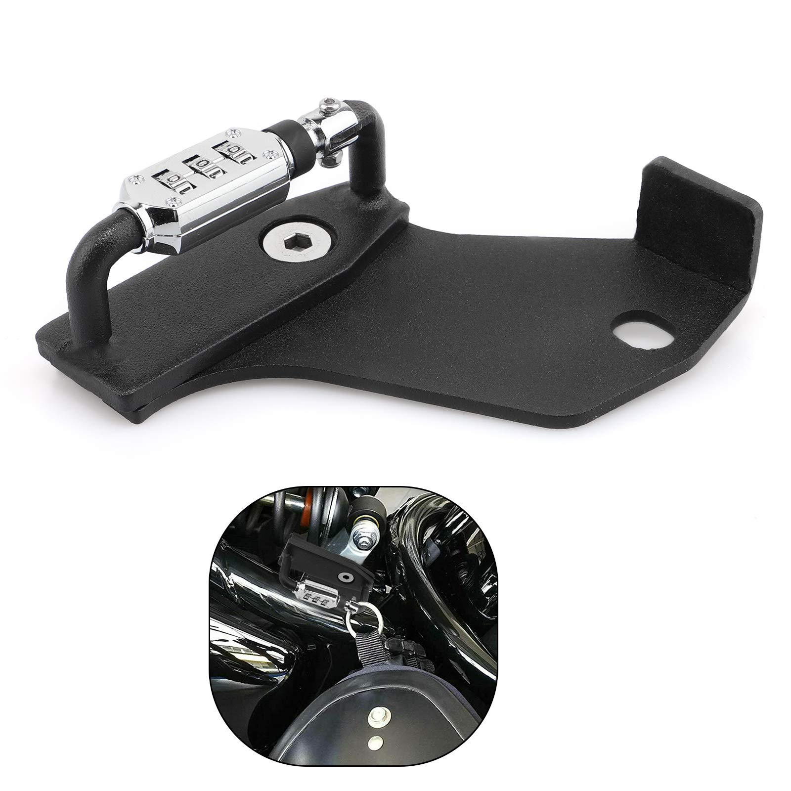 Motorcycle Helmet Lock Anti-Theft, Tamper-Proof Helmet Security Lock, Fit for Triumph Bonneville Bobber ALL YEARS