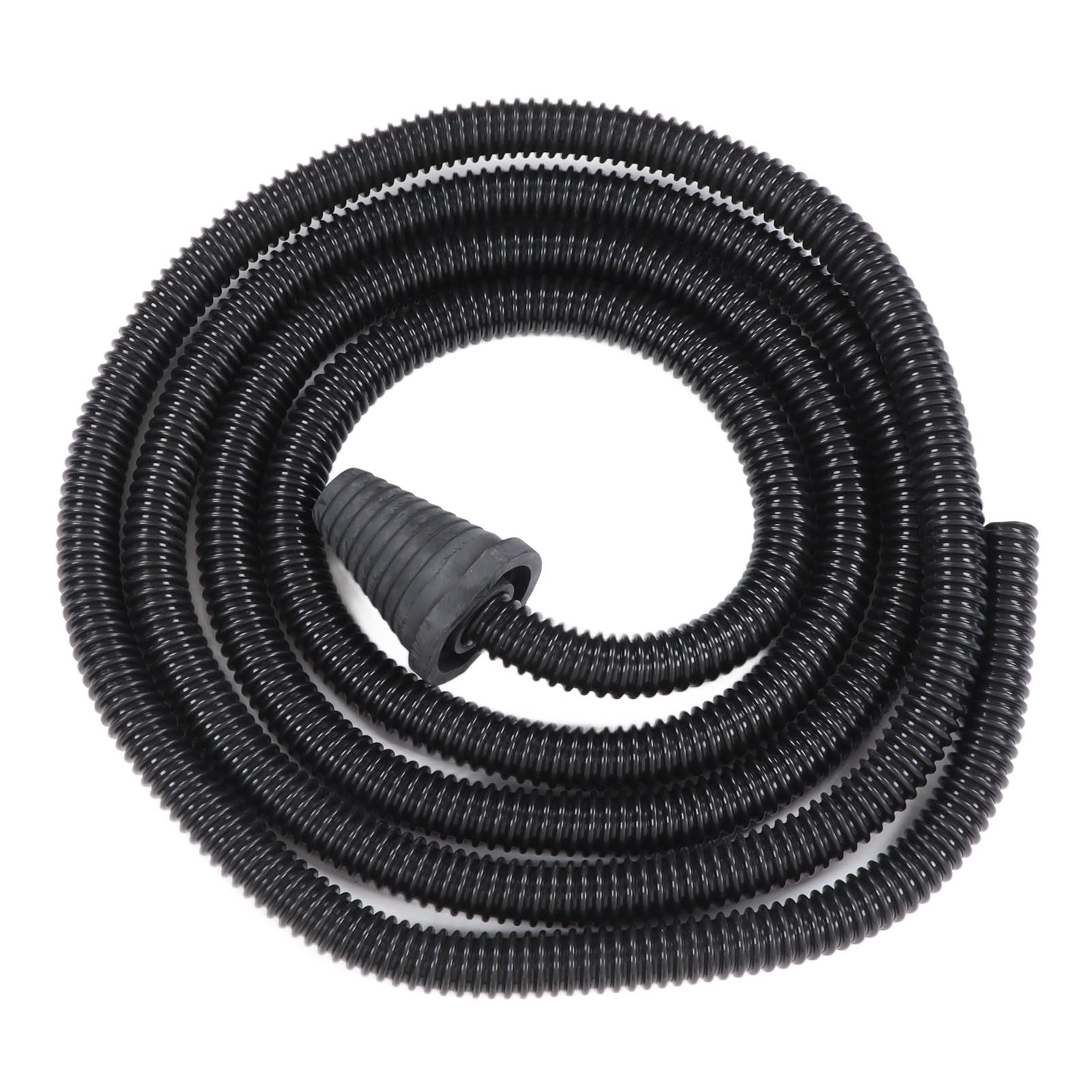 Tubo di raccolta della polvere in gomma flessibile, potente ed efficace per levigatrice da parete, nero