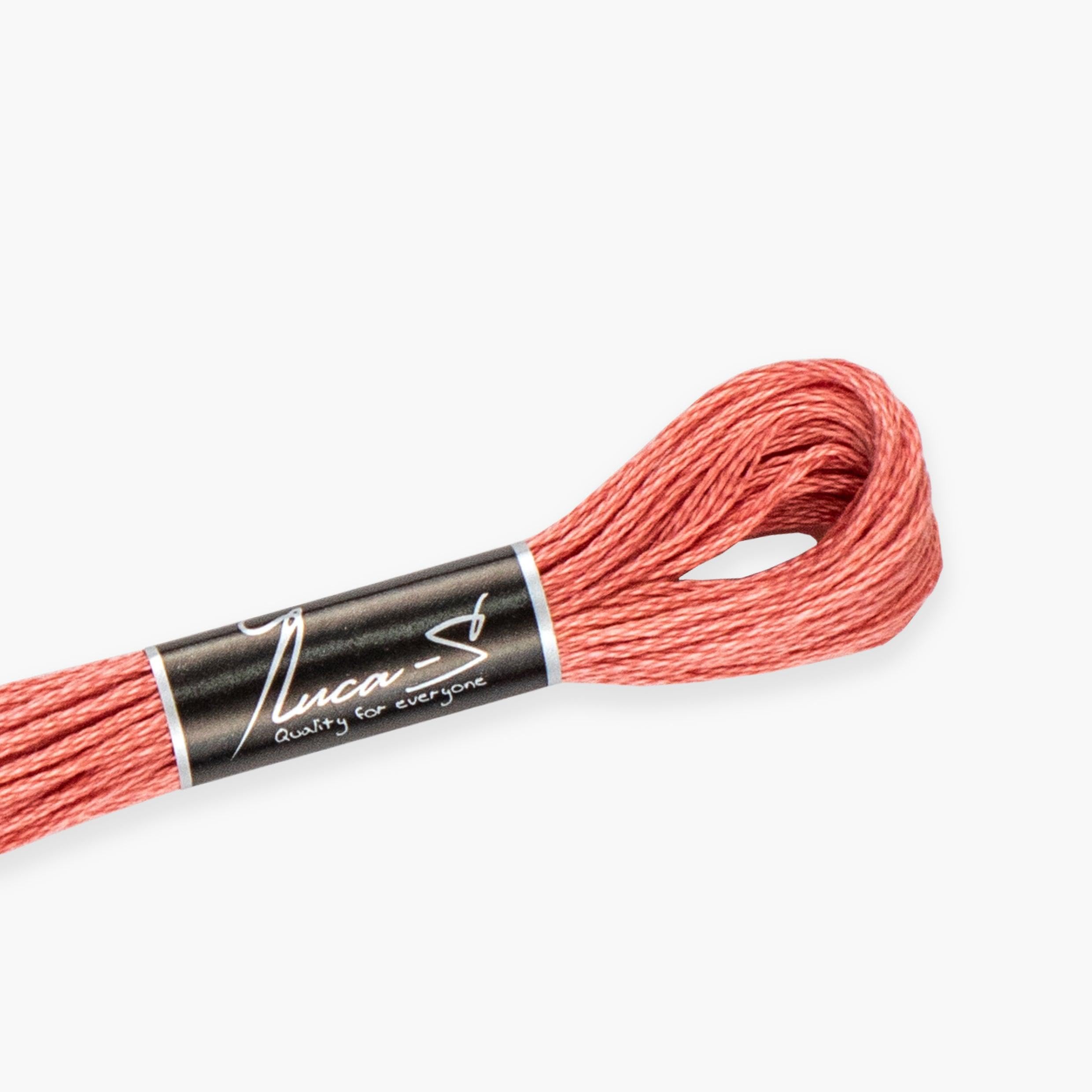 Premium Embroidery Thread Luca-S, 100% Giza Cotton, Oeko TEX Certified Stranded Cotton - 03 / DMC 760 / Anchor 1023 — image 1