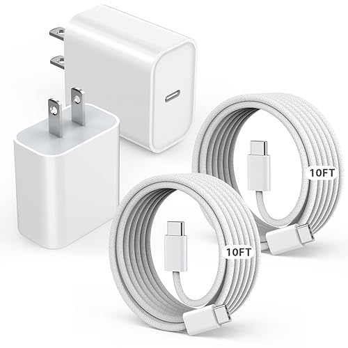 Miniatura 9 de Cargador rápido para iPhone, cargador de iPhone de carga rápida, paquete de 2 bloques de cargador de pared USB C, cargadores rápidos para iPhone de