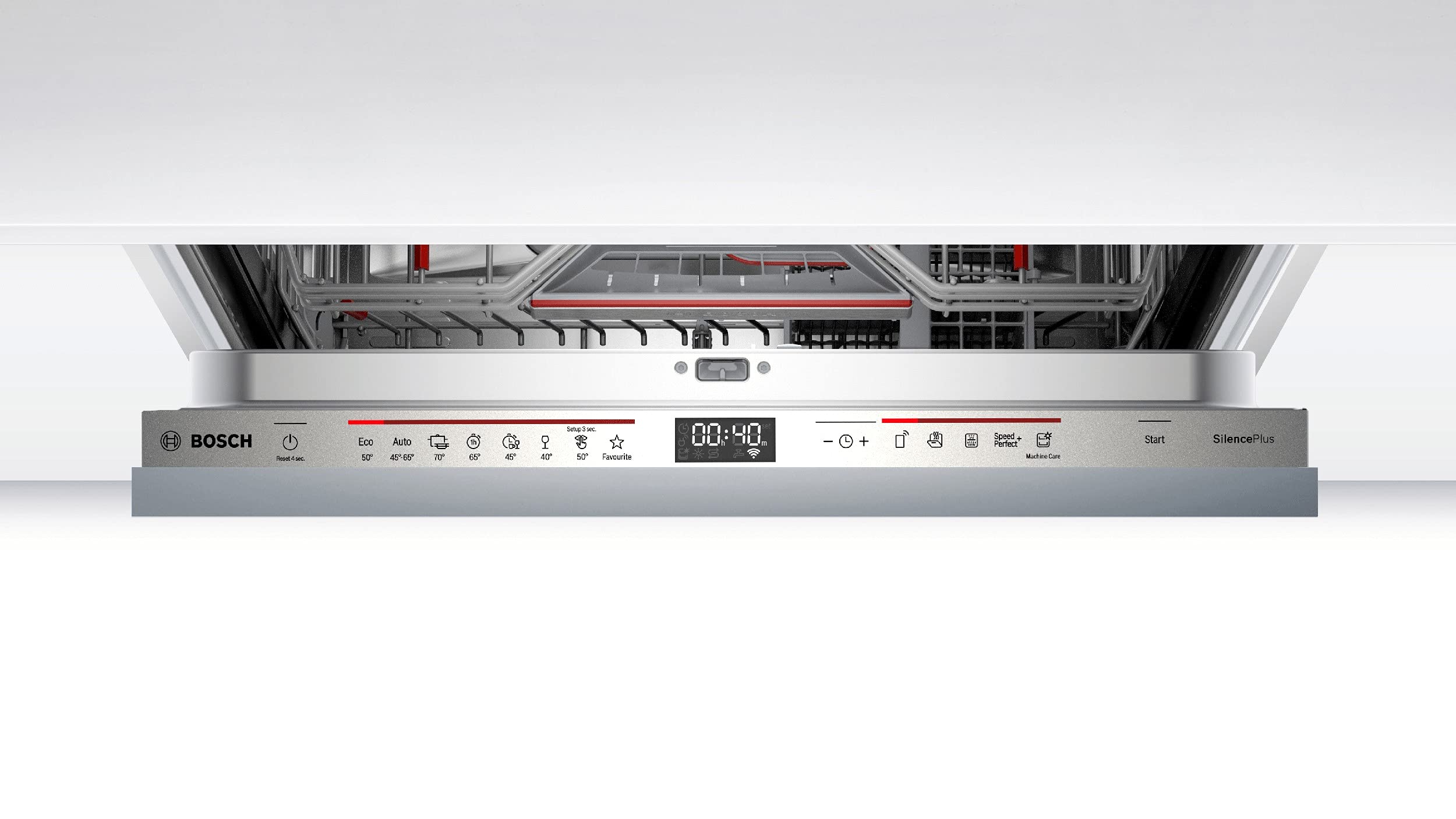 Bosch Elettrodomestici SMV6EDX57E Serie 6, Lavastoviglie a scomparsa totale, 60 cm, a incasso, in Acciaio inossidabile, Efficiency Class D