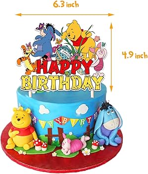 【レア】バースデーケーキを持つくまのプーさん ぬいぐるみ 他3体セット 楽天市場】送料無料！くまの立体ケーキ（Tシャツロゴ風） 5号