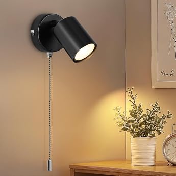Ketom GU10 Indoor Wall Light Swivelling Wall Lamp with Switch