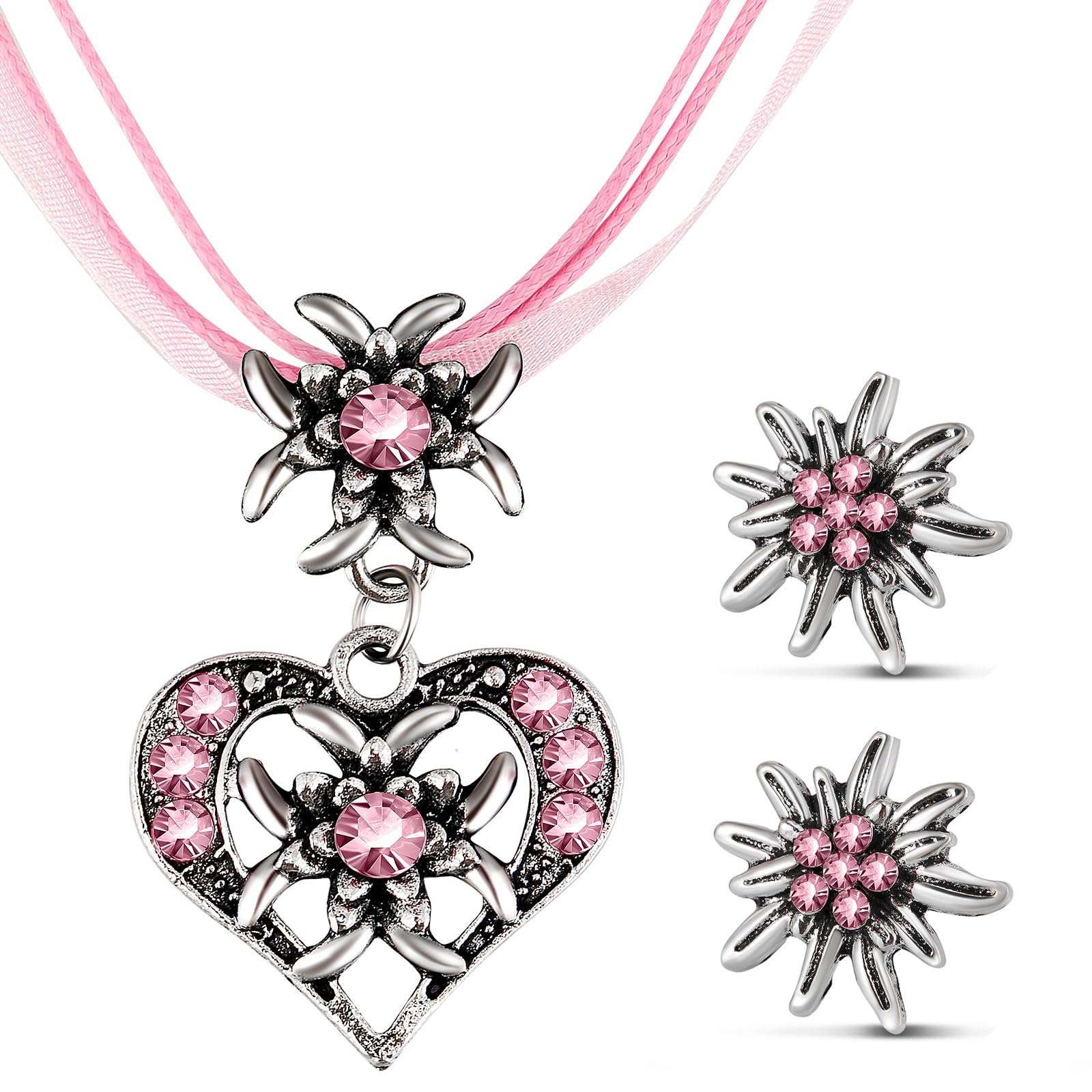Goud Zilver Roségoud Sieraden ZENGSING Sieraden Set – Ketting En Oorbellen, Goud/zilver/roségoud, Verticale Hanger, Cadeau Verticale Bar Hanger