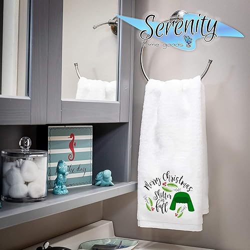 Miniatura 2 de Christmas Decor  Decorative Kitchen and Bath Hand Towels  It's Beginning To Cost A Lot  XMAS Winter Novelty  White Towel Home Holiday Decorations