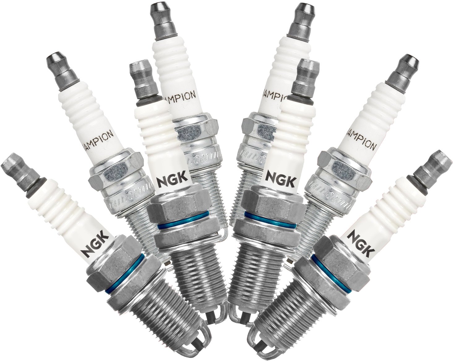 Kit 8 Candele Compatibili con Alfa Romeo GTV (916C_) 1.8 16V 1998/05-2005/10 1747cc 144CV 106kW - Motori Twin Spark T.Spark T Spark T S TS T.S. Twinspark