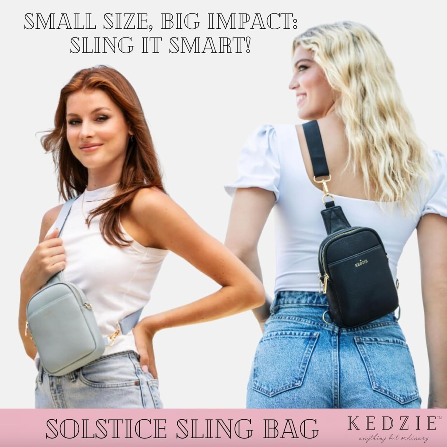 KEDZIE Solstice Convertible Sling Bag Crossbody Purse for Women - Image 6