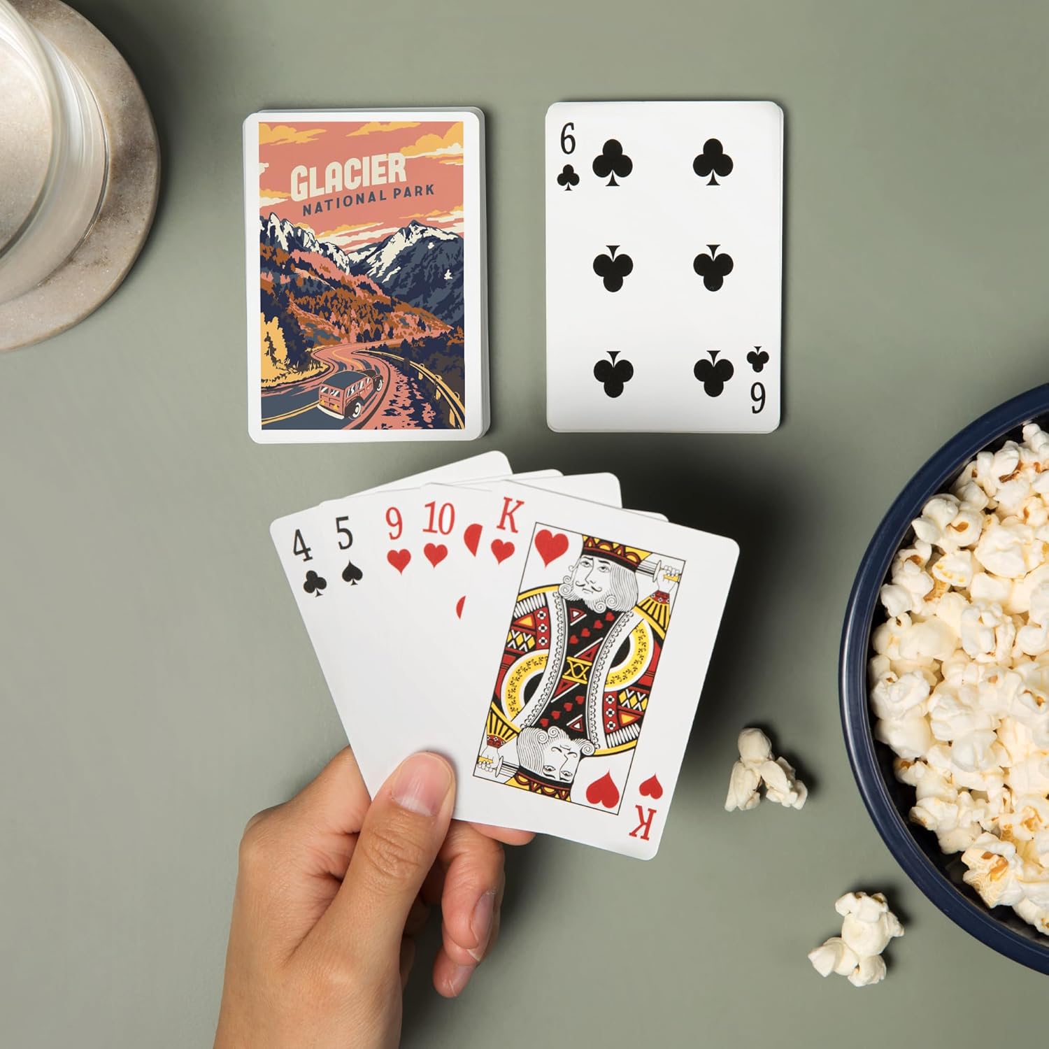 Lantern Press Glacier National Park, Montana, Explorer Series, 52 Playing Cards for Adults, Poker Size Card Deck