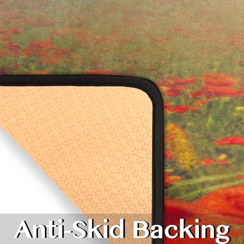 Miniatura 4 de GUYOS Tapete de cocina con diseño creativo de árbol en forma de corazón, acolchado, antifatiga, juego de 2 piezas, duradero, resistente a las