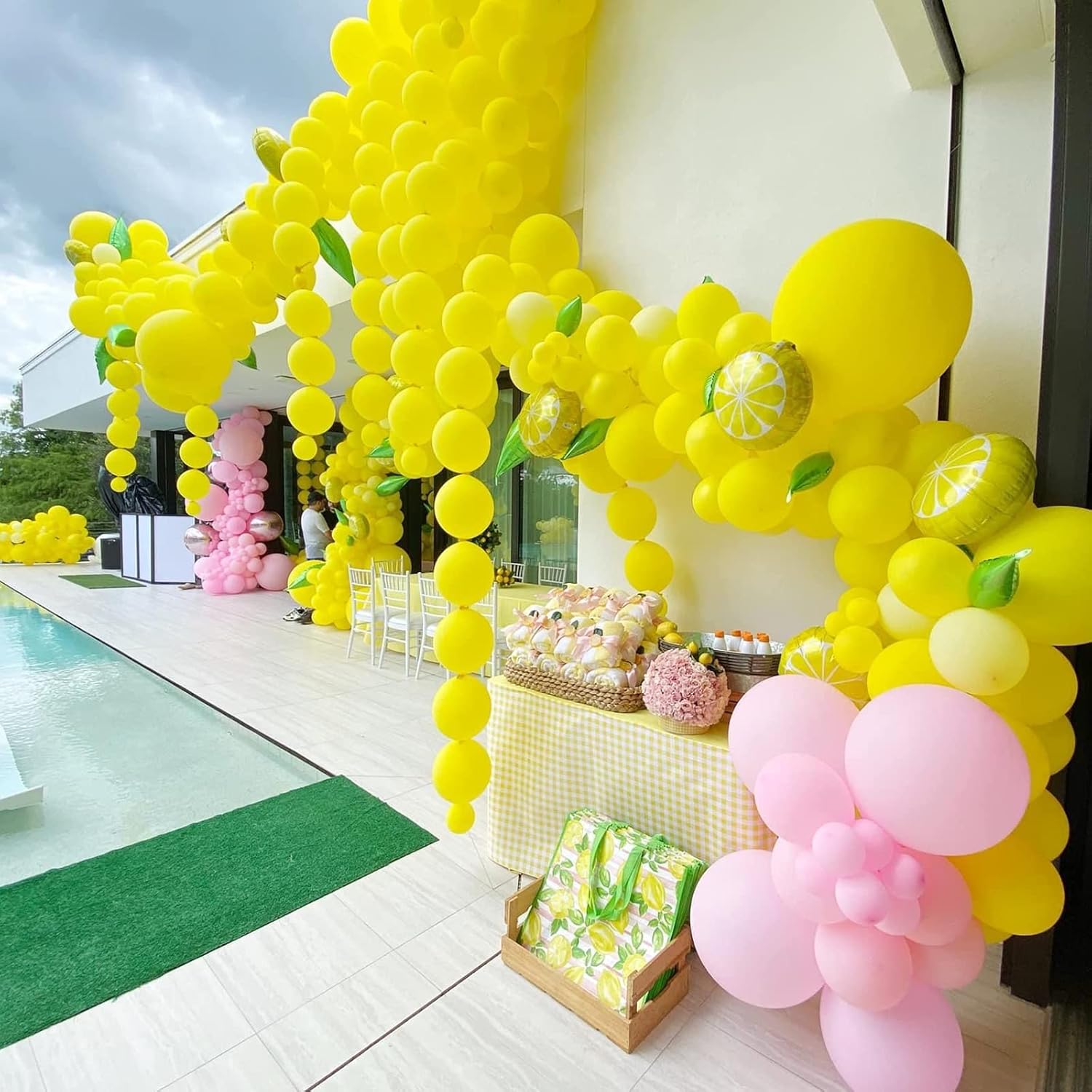 130pcs Yellow Balloons Different Sizes 18 12 10 5 Party Latex Balloons for Boys Girls Birthday Baby Shower Gender Reveal Wedding Sunflower Party Decorations