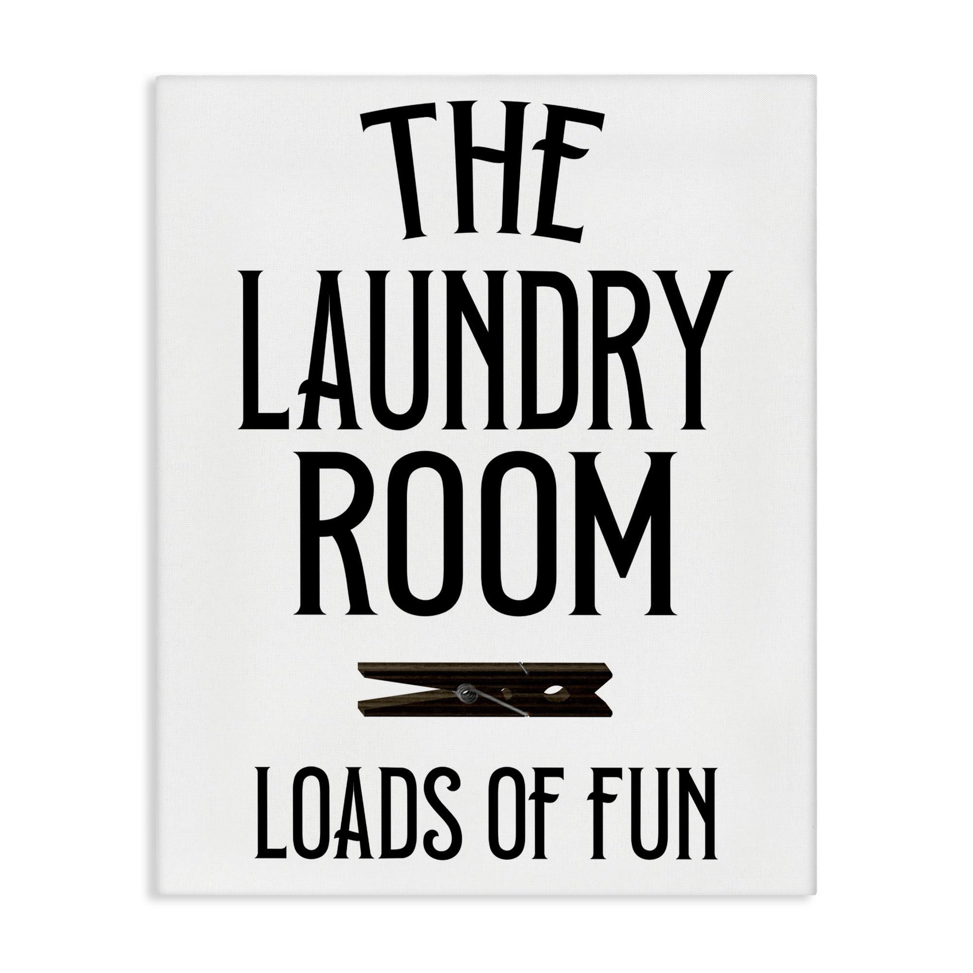 'Loads Of Fun Clothespin'| Canvas Art