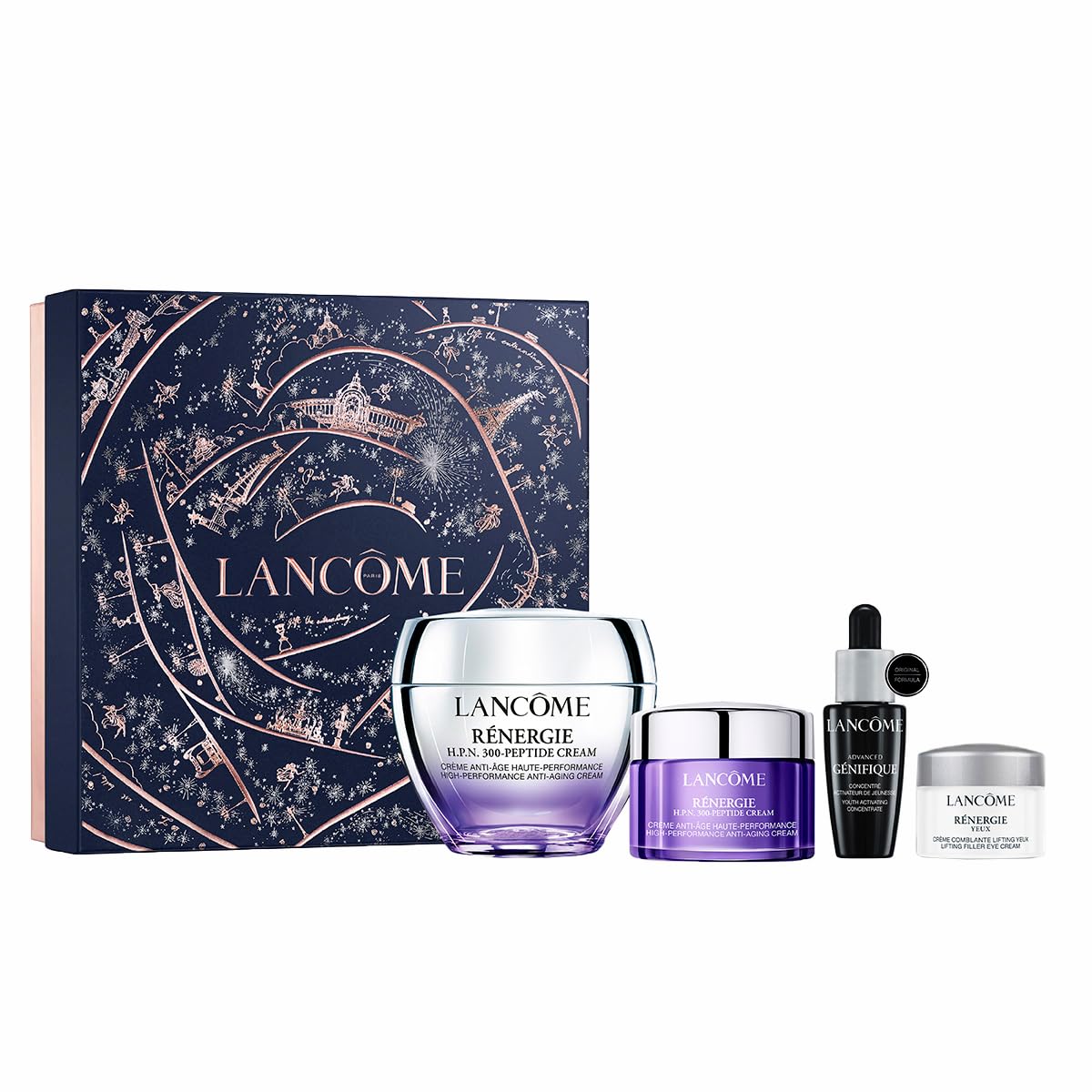 Lancôme Rénergie Set (Multi-lift Augencreme 50ml + H.P.N. 300-Peptide Cream 15ml + Génifique Serum 10ml)