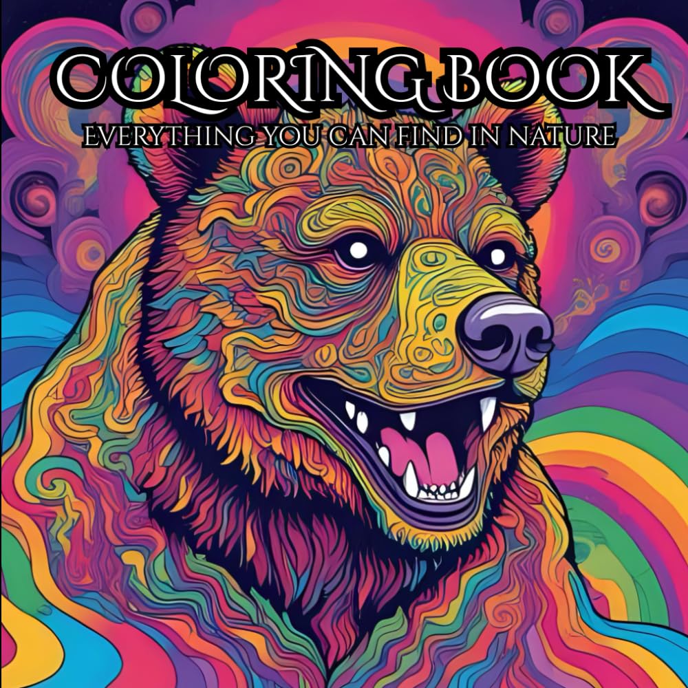 The Adult/Children Colouring Book: The Stress Relief Book: Relax and Unwind with the Beauty of Everything In The Wild