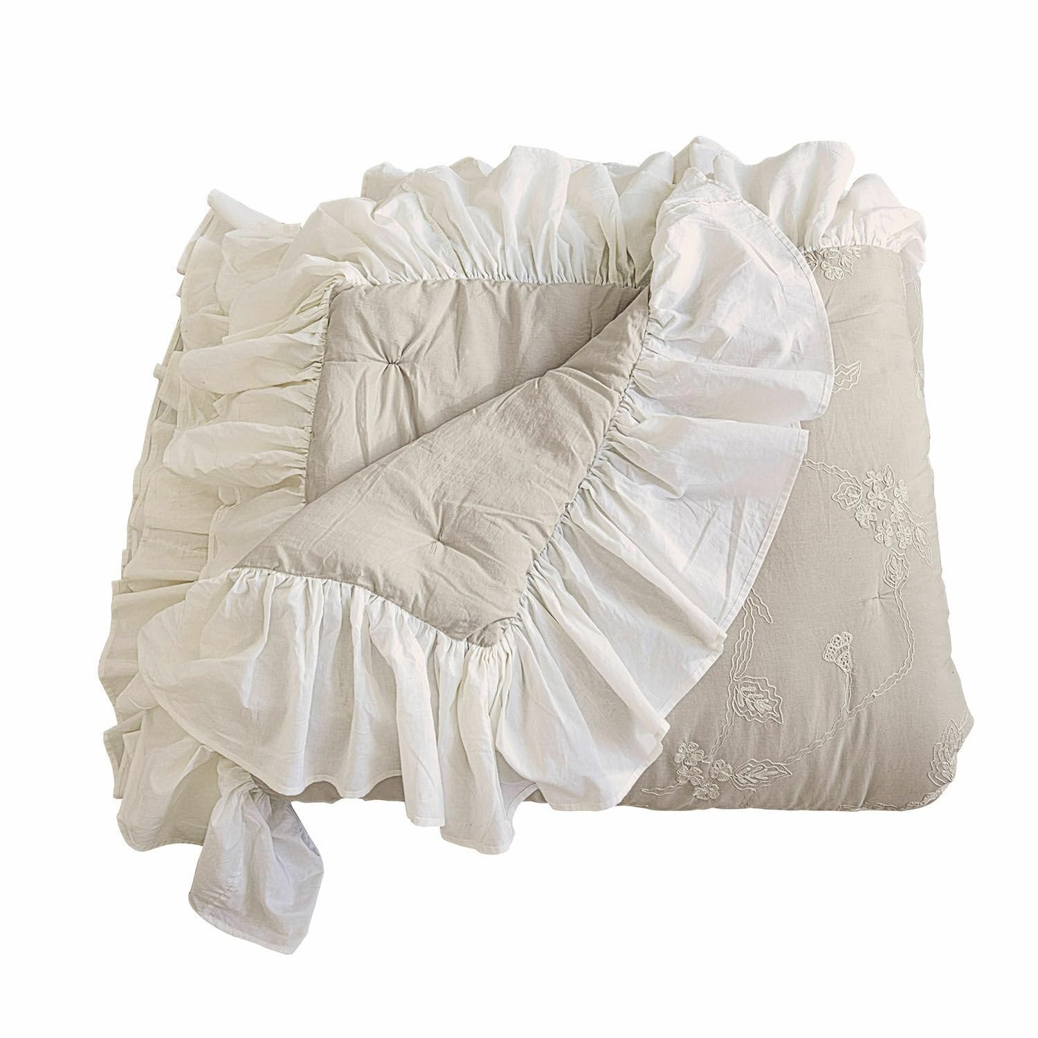 Loberon Quilt Clarissa, grau