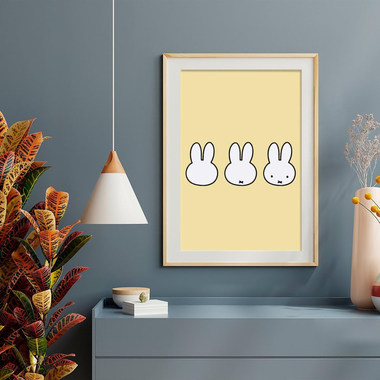 Amazon.co.jp: ミッフィー ポスター 絵画 インテリア 壁紙用 壁紙