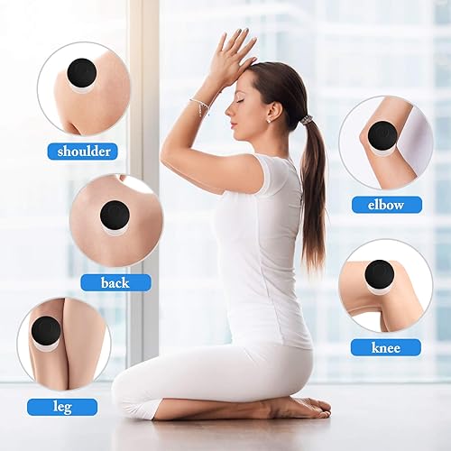 Miniatura 4 de BBTO Juego de 4 ventosas de vidrio de silicona de vidrio, tazas de ventosas de succión al vacío para cuerpo, cara, pierna, brazo, espalda, hombro,